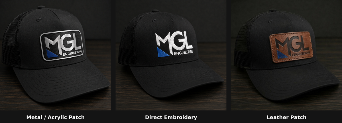 Leather Patches vs. Embroidery vs. Acrylic Patches | Directly Branded